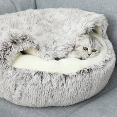 Cozy-Cat Plush Bed