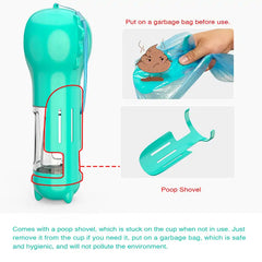 PupPorta Water Bottle (with food storage & poop dispenser)