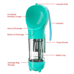 PupPorta Water Bottle (with food storage & poop dispenser)