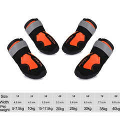 Waterproof Reflective Dog Boots